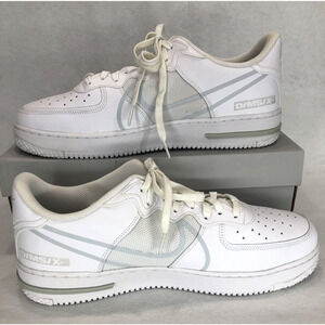 Size 14 Men's - Nike Air Force 1 React White/Pure Platinum - Style #CT1020-101